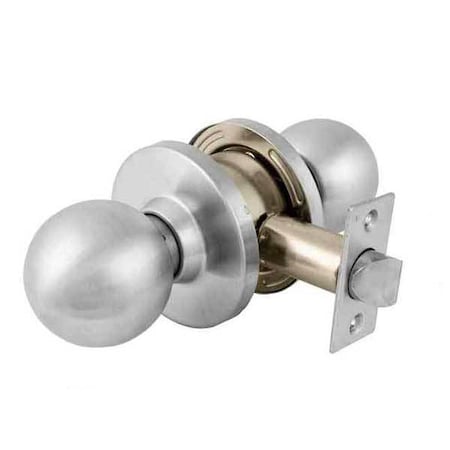 Kenaurd Kenaurd: Commercial Door Knob Grade 2 - 26D Silver - PASSAGE KCDK01-SS-PS